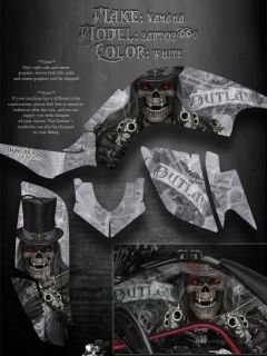 White Decal Kit The Outlaw Graphics Fender Parts 660R 05 06