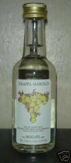 Grappa Marolo Moscato 50 ml Mini Collectors Bottle RARE 