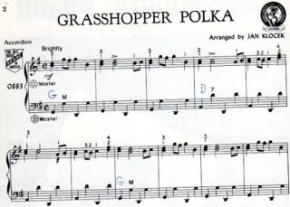 Grasshopper Polka Jan Klocek Accordion Sheet Music