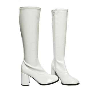  Patent Stretched GoGo Knee High 3 Heel Costume Halloween Boots