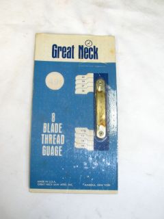 Great Neck Thread Pitch Gauge 10120