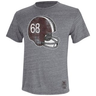 Harvard Crimson Big Retro Football Helmet Slim Fit Tri Blend T Shirt