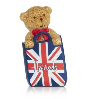 HARRODS OF LONDON 2012 TEDDY BEAR IN BAG FRIDGE MAGNET ( XMAS BITHDAY