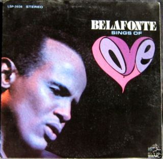 Harry Belafonte Sings of Love 1968 RCA LSP 3938 VG