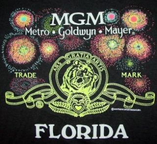Vtg MGM Metro Goldwyn Mayer Shirt Medium Florida Disney