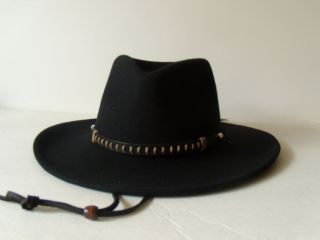 Black Creek Black Duster Lite Felt Hat 7 1 8 Medium