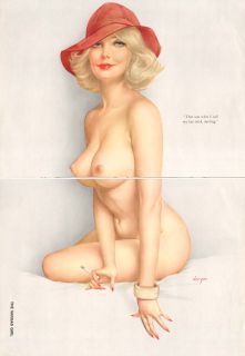 playboy 12 1973 2 page pin up 2 pieces of paper source publication