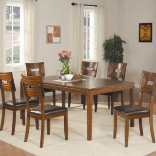 Lifestyle California Palos Verdes 7 Piece Dining Set in Distressed