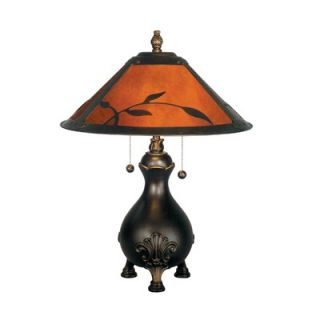 Dale Tiffany Mica Leafs 2 Light Table Lamp