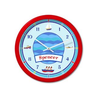 Olive Kids Summertime Personalized Clock with White Case   OK SUMM