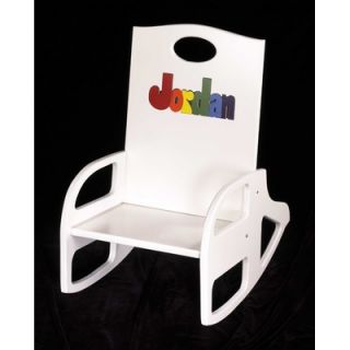  Woodworks Personalized Double Name Rocking Chair With 10 Letters