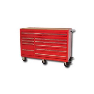 International Tool Box 56 X 24 10 Drawer Cabinet Red