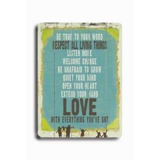  Love is Everything Youve Got Wood Sign   12 x 9   0003 9066 25