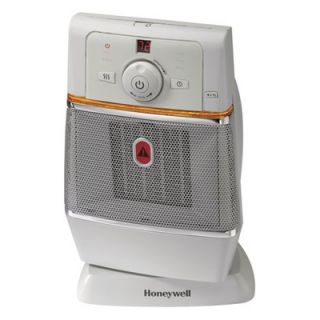 Honeywell Oscillating Ceramic Heater, 7 1/4x9 1/8x13 3/4, Gray