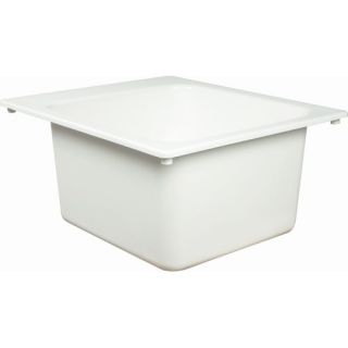 Molded Stone 17 x 20 Utility Sink in White