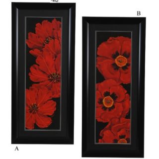  Grande Tulips and Poppies Wall Art   (Set of 2)   44 x 20