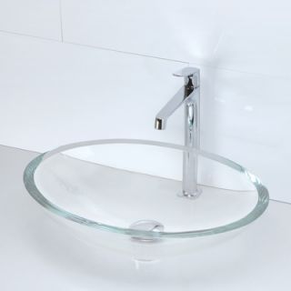 DecoLav Translucence Oval 19mm Glass Vessel Sink