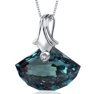 Oravo Spectacular Shell Cut 21.00 Carat Alexandrite Necklace in
