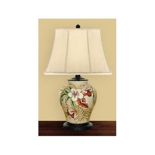 JB Hirsch 21 Pansy Accent Porcelain Table Lamp