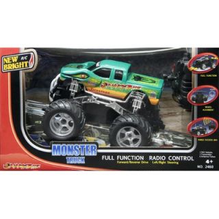 New Bright 1:24 Scale Radio Control Monster Truck   Snake Bite   Green