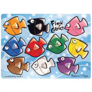 Melissa and Doug Fish Colors Mixn Match Wooden Puzzle