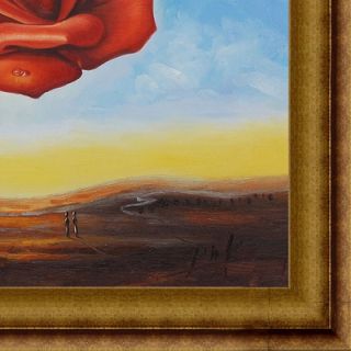  The Meditative Rose Canvas Art by Salvador Dali Surrealism   31 X 27