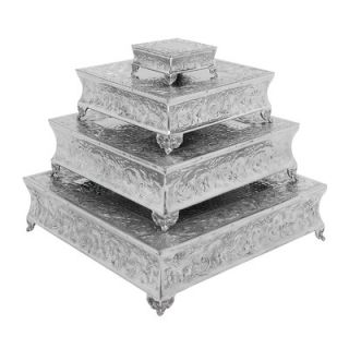 Aspire Square Cake Stands (Set of 4)