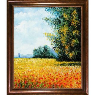  Field) Canvas Art by Claude Monet Impressionism   31 X 27