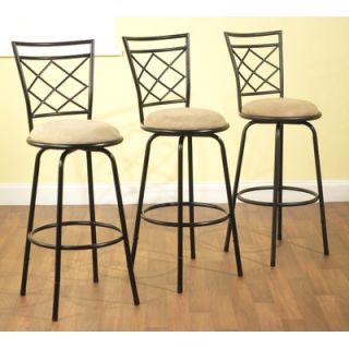 TMS Avery Adjustable Metal Bar Stools (Set of 3)   96200BLK3