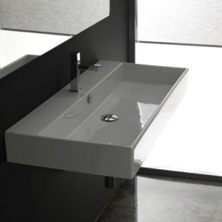 WS Bath Collections Unlimited 35.4 Ceramic Bathroom Sink