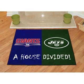FANMATS NFL House Divided Novelty Rug