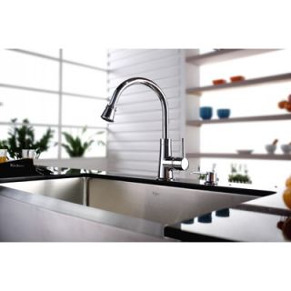  36 Kitchen Sink with Faucet and Soap Dispenser   KHF200 36 KPF2220