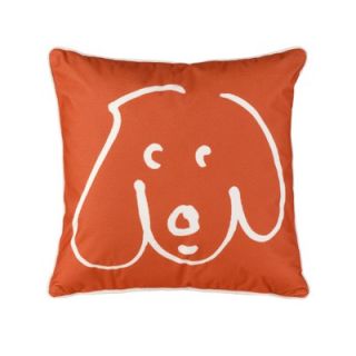 Crypton Doodle Dog Persimmon Pillow   WEG 043Pillow