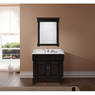 Virtu Huntshire 36 Single Sink Bathroom Vanity in Dark Walnut   GS