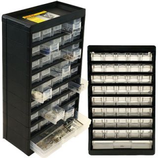 Trademark Global 41 Compartment Durable Plastic Hardware Storage Box