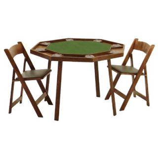 Kestell Furniture 46 Oak Compact Folding Poker Table   O 9W   X