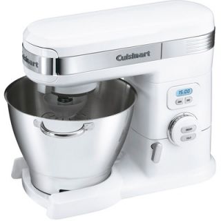 Cuisinart 5.5 Quart Stand Mixer in White with Optional Attachments