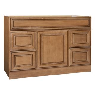 Heritage Series 48 x 18 Maple Bathroom Vanity with Four Drawers in