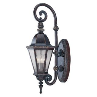  Outdoor Wall Lantern in Bark and Gold   KP 5 200 52 / KP 5 203 52