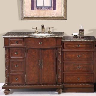  56 Single Sink Bathroom Vanity Cabinet   HYP 0213 BB UWC 56 L / HYP