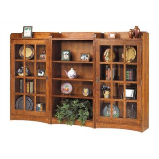 Anthony Lauren 62 H Four Shelf Bookcase with Glass Door Sides