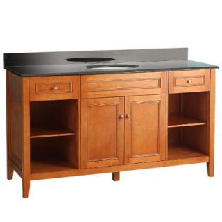 Pegasus Exhibit 60 Bathroom Vanity in Rich Cinnamon   TRIA6022D1