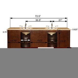  Exclusive 72 Lancaster Double Bathroom Vanity   HYP 0704 T UIC 72