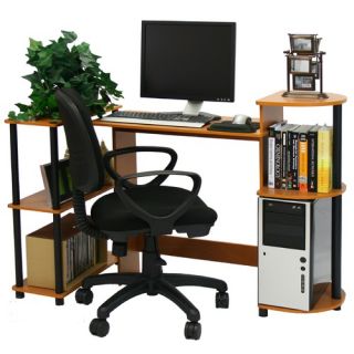 Compact Computer Standard Desk Office Suite with Optional Task Chair