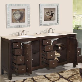  Prima 72 Double Sink Bathroom Vanity Cabinet   HYP 0704 CM UWC 72