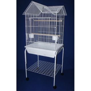 YML Villa Top Small Parrot Cage   7954_4914WHT