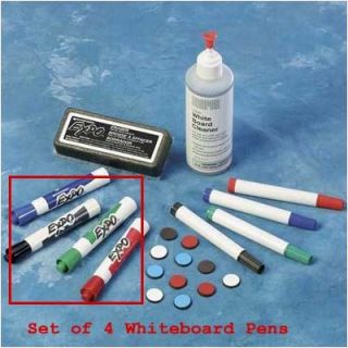 Draper Dry Erase Porcelain Marking Pens (Set of 4)