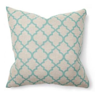 Villa Home Illusion Tile Print Pillow in Turquoise