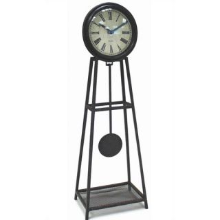 Infinity Instruments Wrought Iron Pendulum Table Clock  