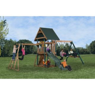Backyard Play Systems Mongoose Manor Deluxe Playset with Monkey Bars